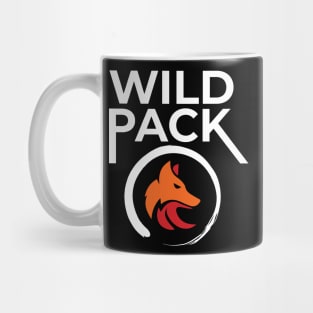 Wild Pack Sports logo color with white Mug